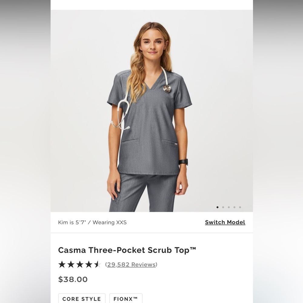 Casma three pocket scrub pant top